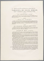 KG 14537
<br/>
Titelblad en beschrijvende tekst bij bundel reproductiegrafiek
<br/>
<em>Imprimerie Royale</em>